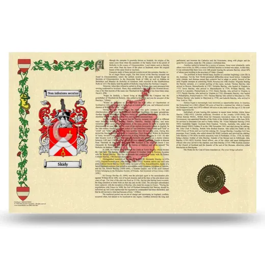 Skidy Armorial History Landscape Style