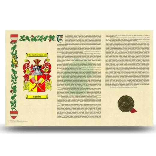 Spades Armorial History Landscape Style