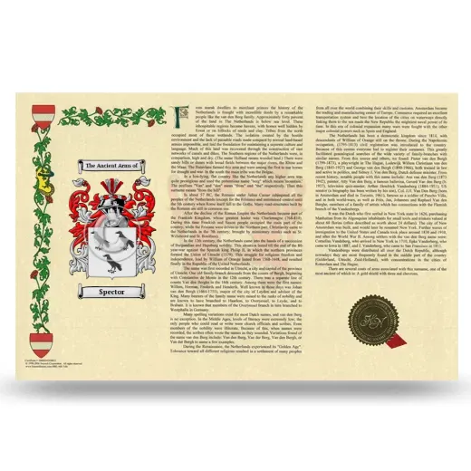 Spector Armorial History Landscape Style