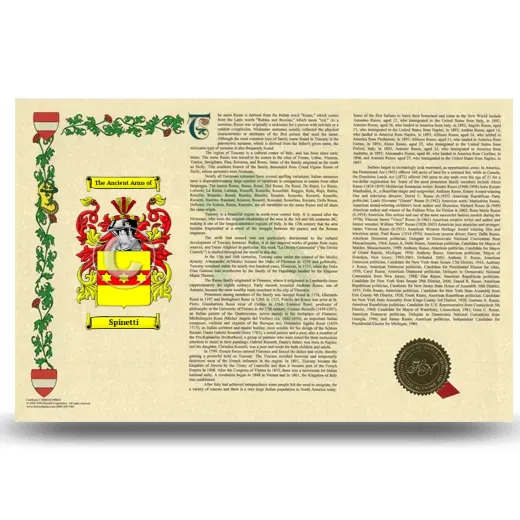 Spinetti Armorial History Landscape Style