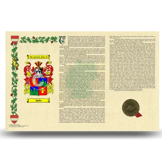 Spitz Armorial History Landscape Style
