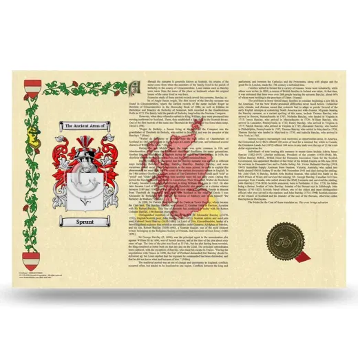 Sprunt Armorial History Landscape Style