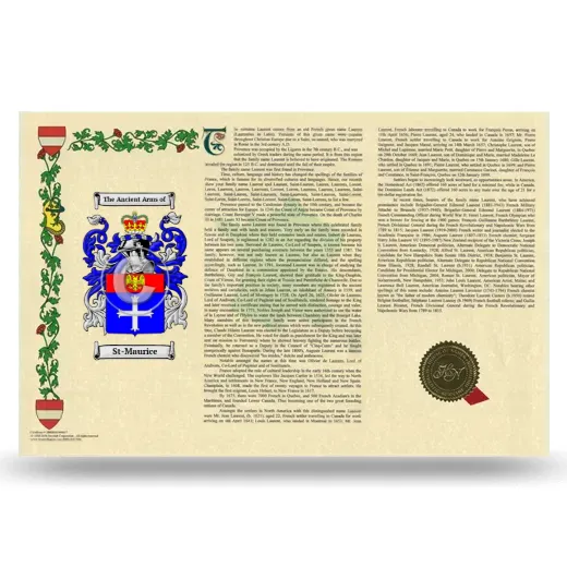 St-Maurice Armorial History Landscape Style