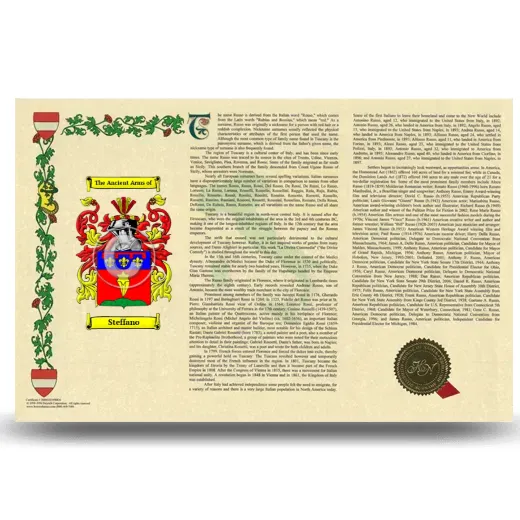 Steffano Armorial History Landscape Style