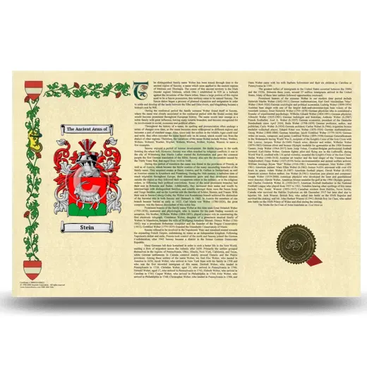 Stein Armorial History Landscape Style