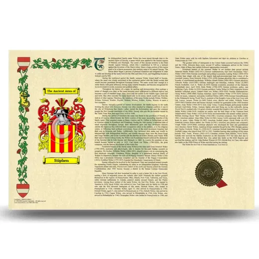 Stiphen Armorial History Landscape Style