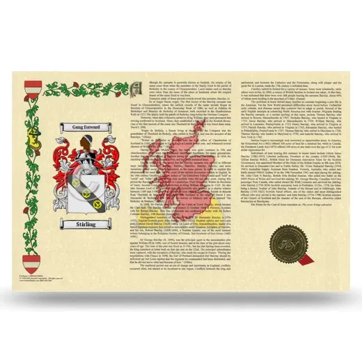 Stirling Armorial History Landscape Style