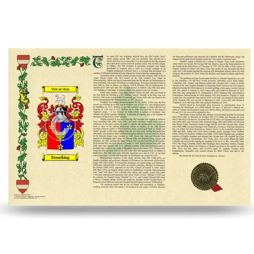 Stoneking Armorial History Landscape Style