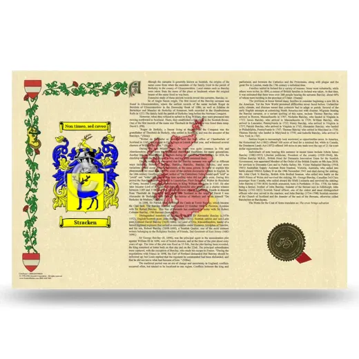 Stracken Armorial History Landscape Style