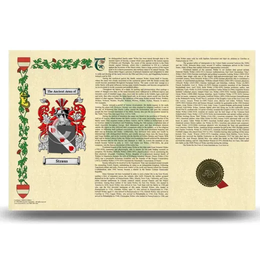 Straus Armorial History Landscape Style