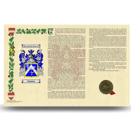 Svensen Armorial History Landscape Style