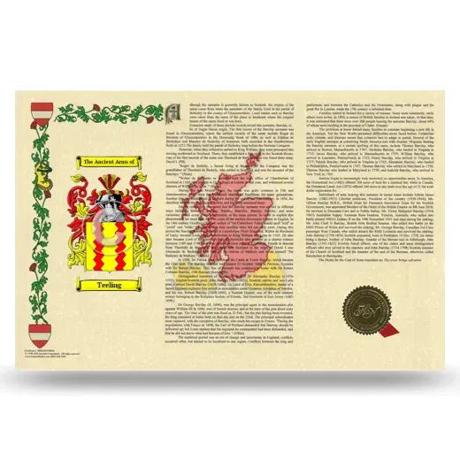 Teeling Armorial History Landscape Style