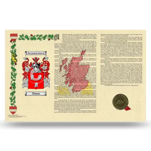 Thaens Armorial History Landscape Style