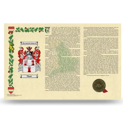 Thore Armorial History Landscape Style