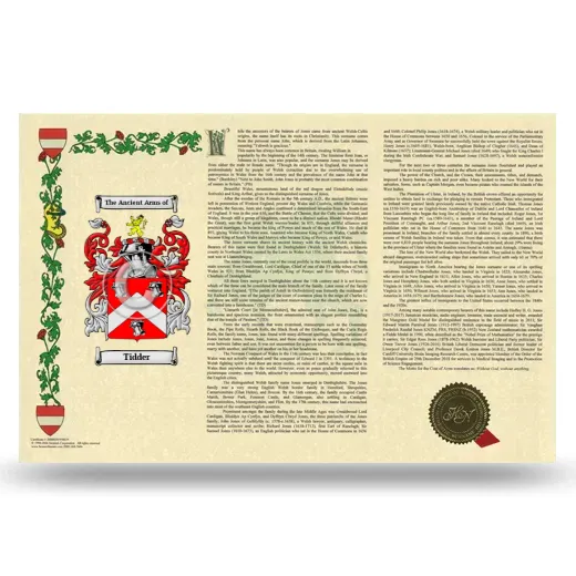 Tidder Armorial History Landscape Style