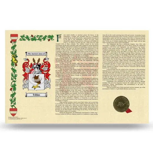 Tobias Armorial History Landscape Style