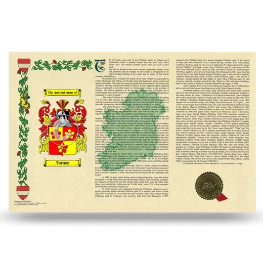 Torney Armorial History Landscape Style
