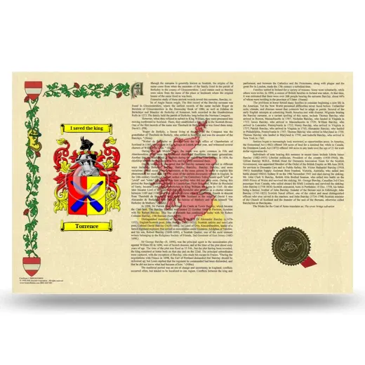 Torrence Armorial History Landscape Style