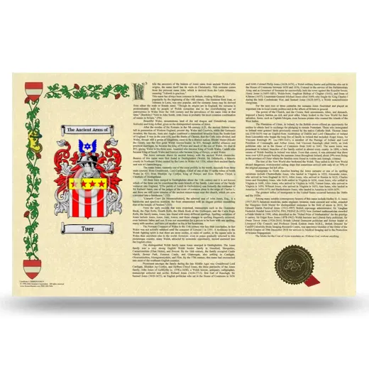 Tuer Armorial History Landscape Style