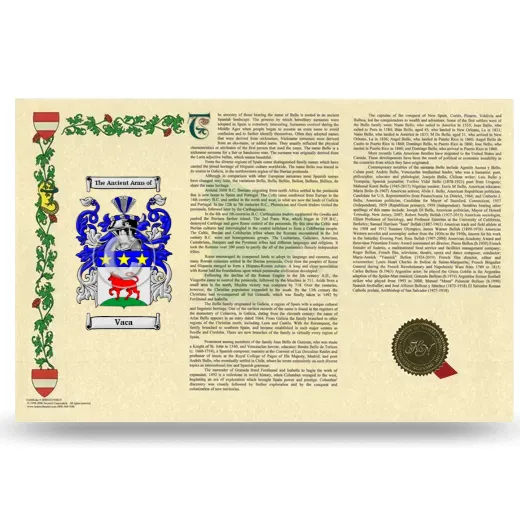 Vaca Armorial History Landscape Style