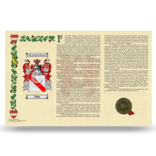 Valar Armorial History Landscape Style