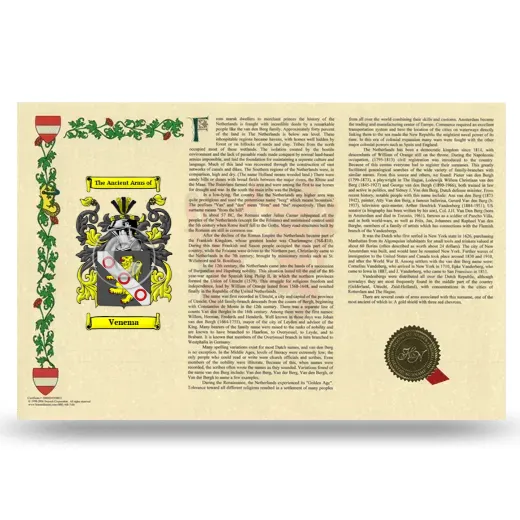 Venema Armorial History Landscape Style