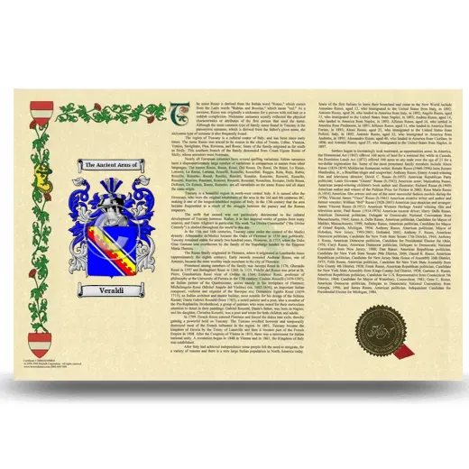 Veraldi Armorial History Landscape Style