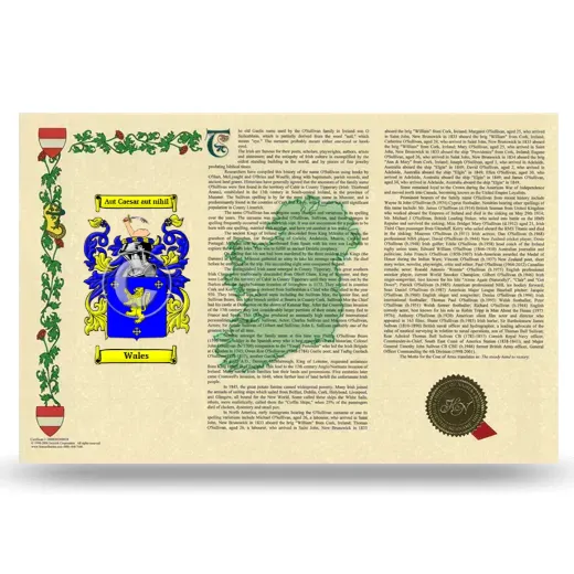 Wales Armorial History Landscape Style