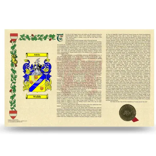 Walldy Armorial History Landscape Style