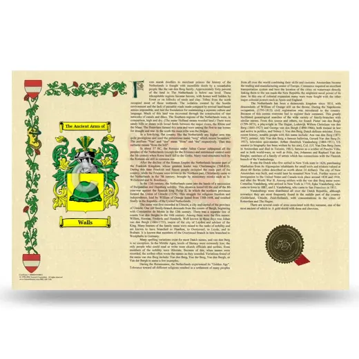 Walls Armorial History Landscape Style