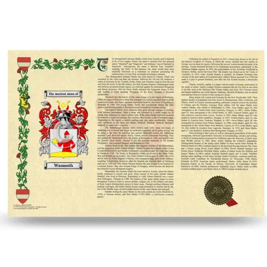 Wasmuth Armorial History Landscape Style