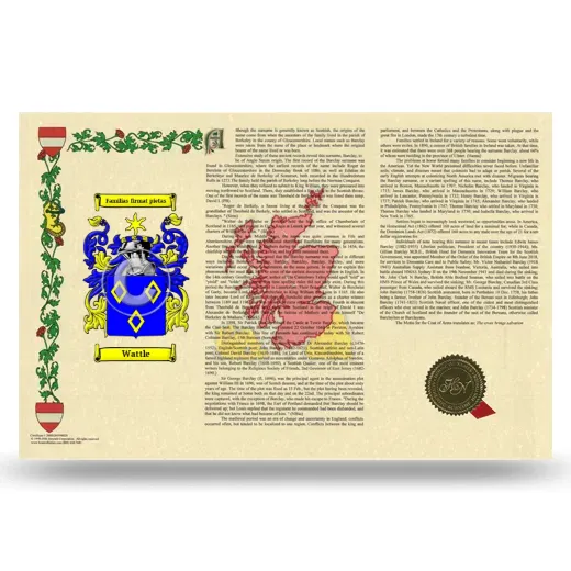 Wattle Armorial History Landscape Style