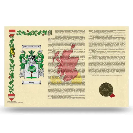 Waty Armorial History Landscape Style