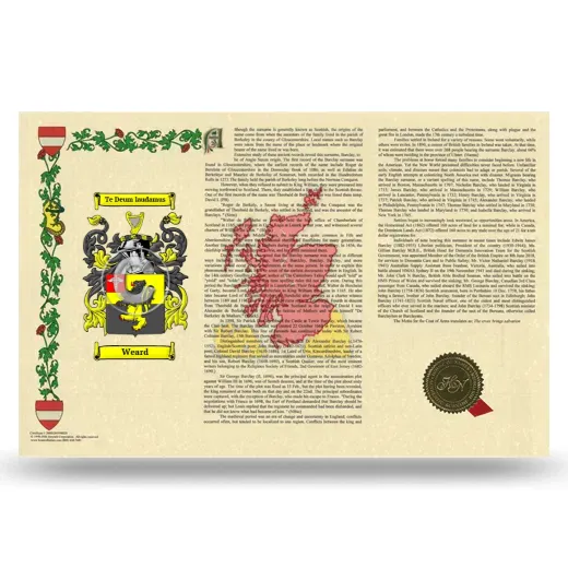 Weard Armorial History Landscape Style