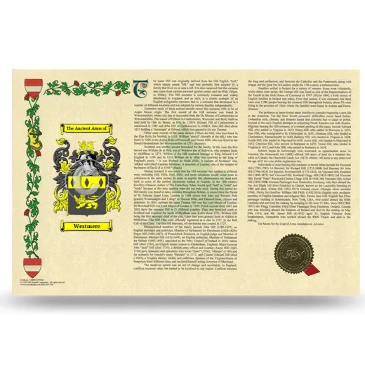 Westmere Armorial History Landscape Style