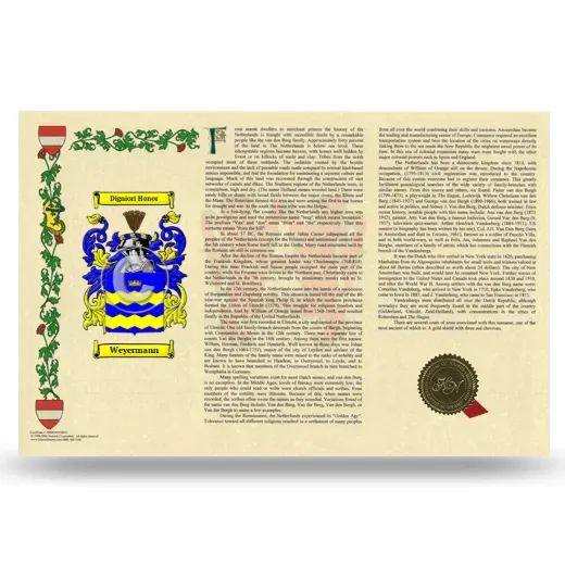 Weyermann Armorial History Landscape Style
