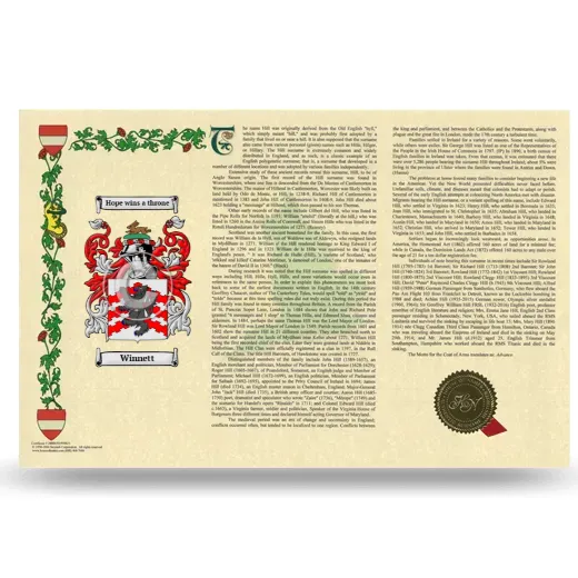 Winnett Armorial History Landscape Style