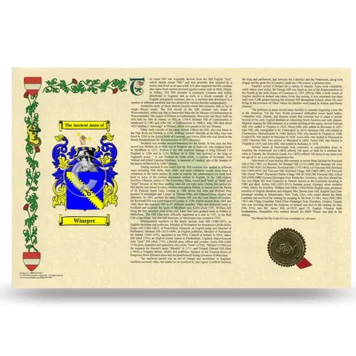 Winsper Armorial History Landscape Style