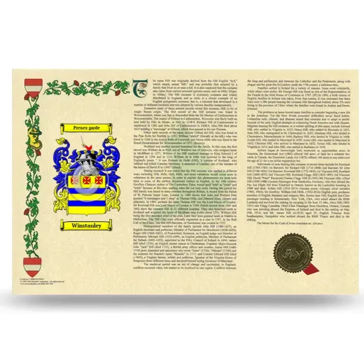 Winstanley Armorial History Landscape Style