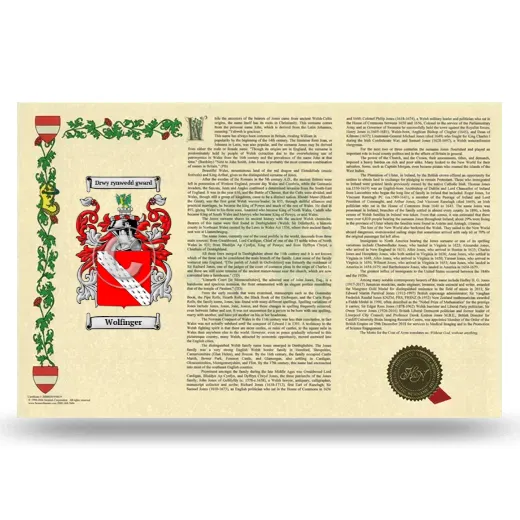 Wolfinger Armorial History Landscape Style