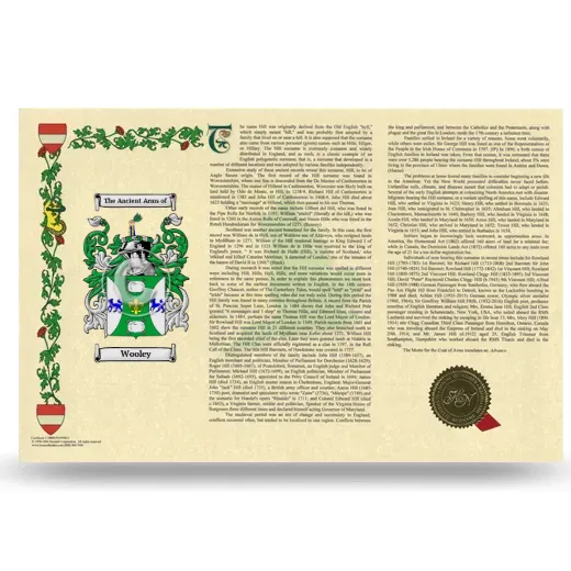 Wooley Armorial History Landscape Style