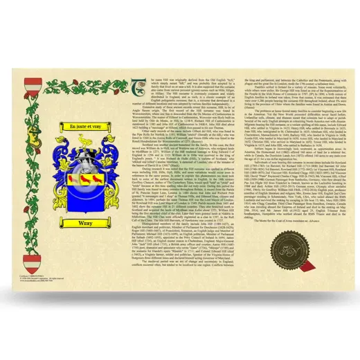 Wray Armorial History Landscape Style