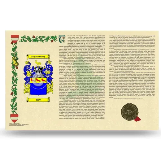 Wry Armorial History Landscape Style