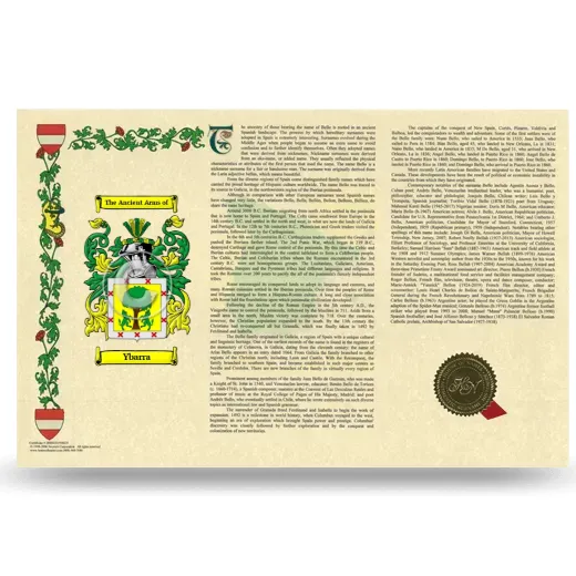 Ybarra Armorial History Landscape Style
