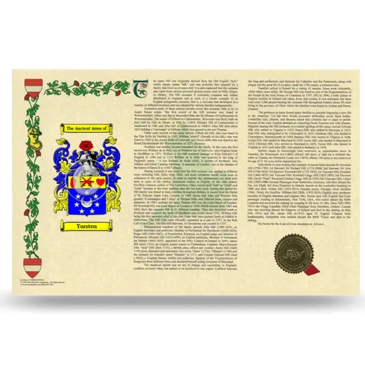 Yorsten Armorial History Landscape Style