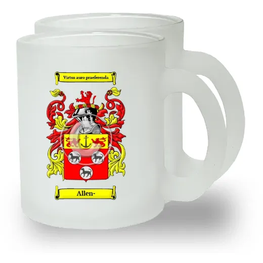 Allen- Pair of Frosted Glass Mugs