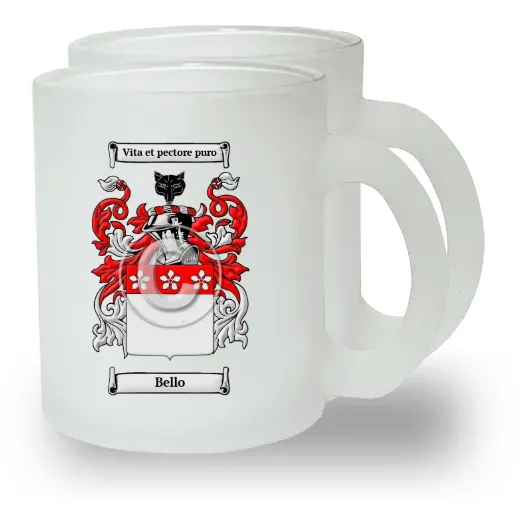 Bello Pair of Frosted Glass Mugs