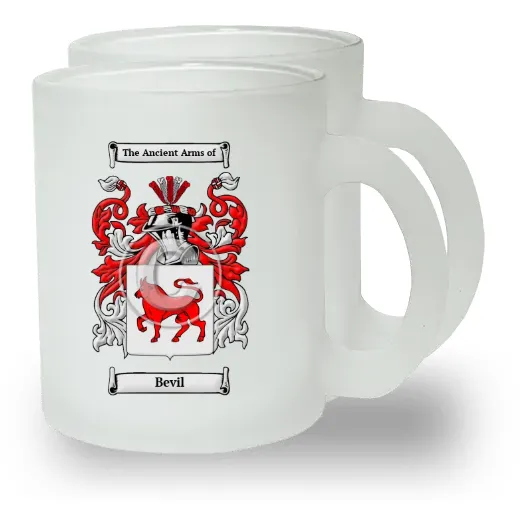 Bevil Pair of Frosted Glass Mugs