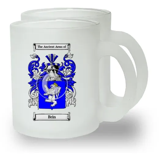 Brin Pair of Frosted Glass Mugs