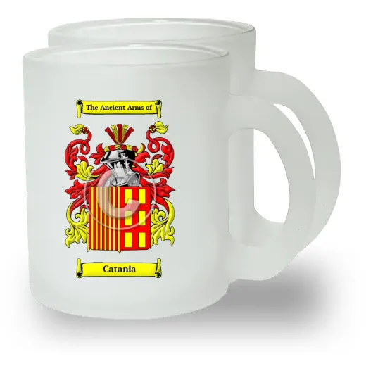 Catania Pair of Frosted Glass Mugs